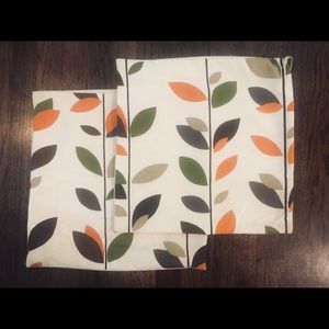 Two mid century decorative pillows